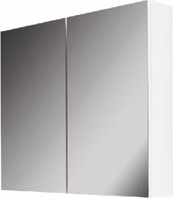 kielle Vega - Armadietto a specchio, 80x73x15 cm, bianco lucido 50118800