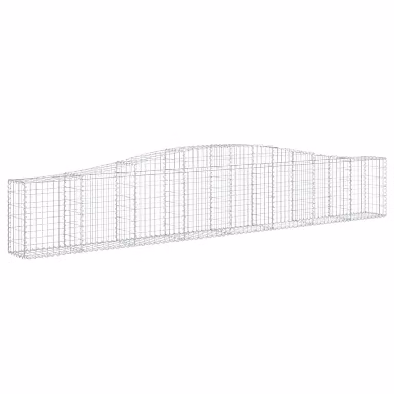 Cesto Gabbione ad Arco 400x30x60/80 cm Ferro Zincato
