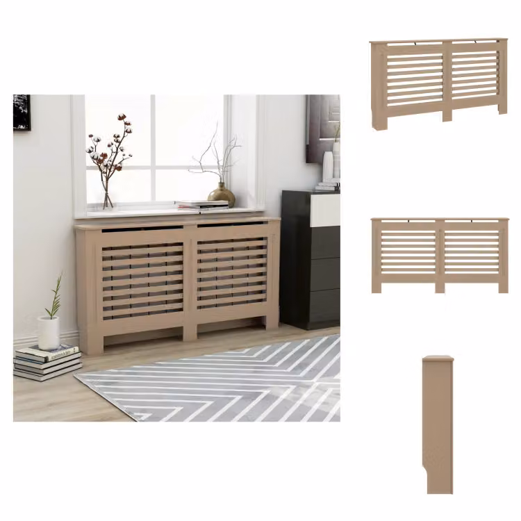 vidaXL Pannelli per radiatori 152x19x81 cm MDF - Accessori per radiatori