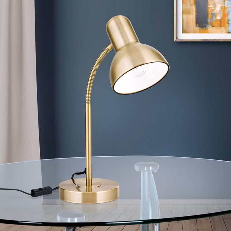 ORION Lampada da scrivania Nemo, Bronzo / Ottone antico, Soggiorno / Sala da pranzo, Metallo, Lampada da tavolo