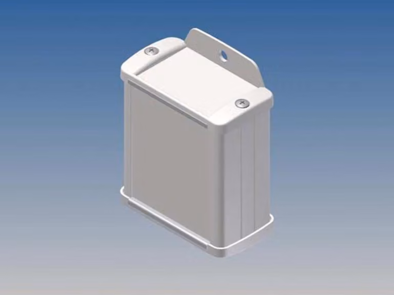 Alloggiamento in alluminio - colore bianco - 70 x 59,9 x 30,9 mm - montaggio a flangia