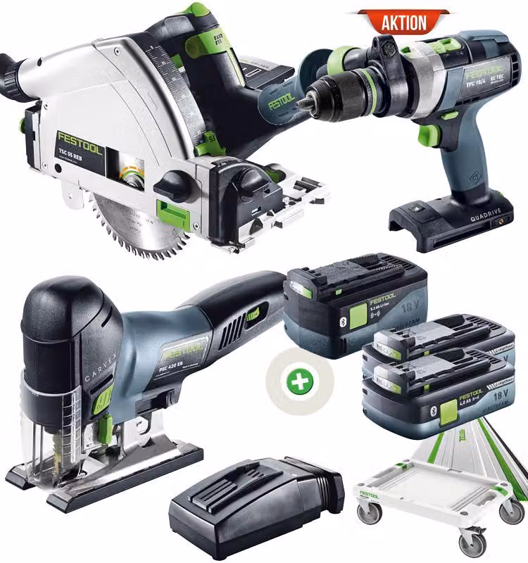 Set combinato a batteria Festool TPC 18/PSC 420/TSC 55 | 100130