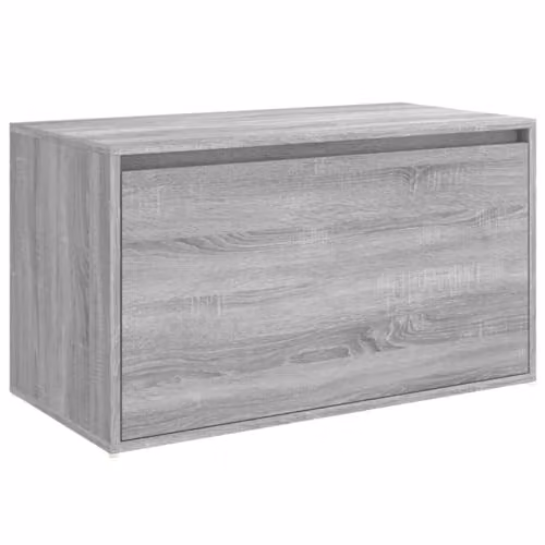 Panca da ingresso, 80 x 40 x 45 cm, legno di ingegneria grigio 02_0010859