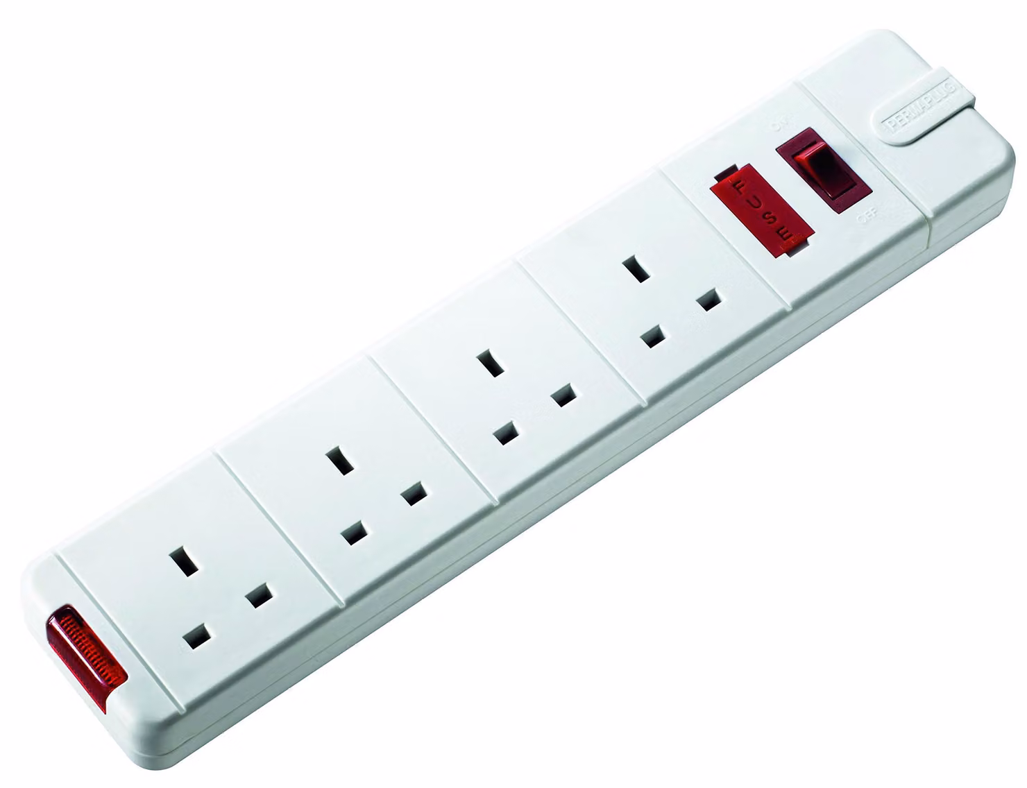 Masterplug SWFG4W-MP, ciabatta multipresa a 4 prese con interruttore di alimentazione, senza spina