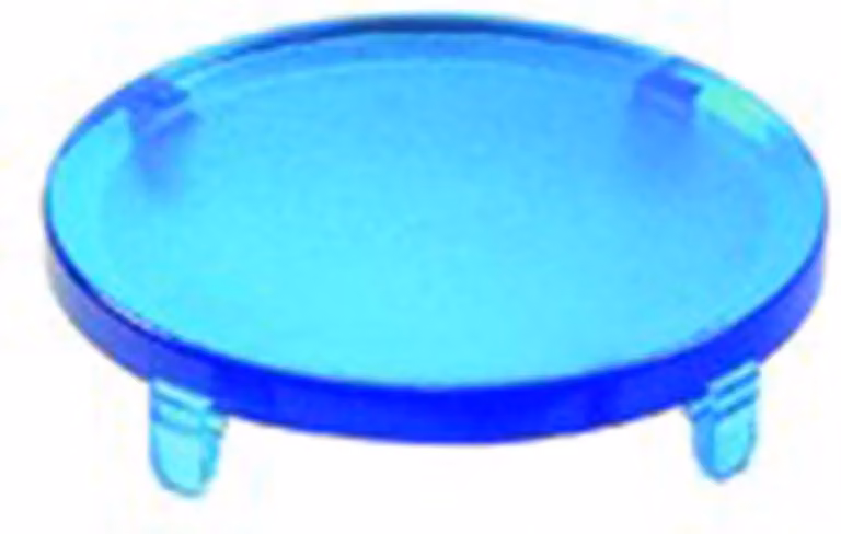 Georg Schlegel Cappuccio pulsante, concavo trasparente Colore blu Versione scrivibile e illuminabile - 1 pezzo