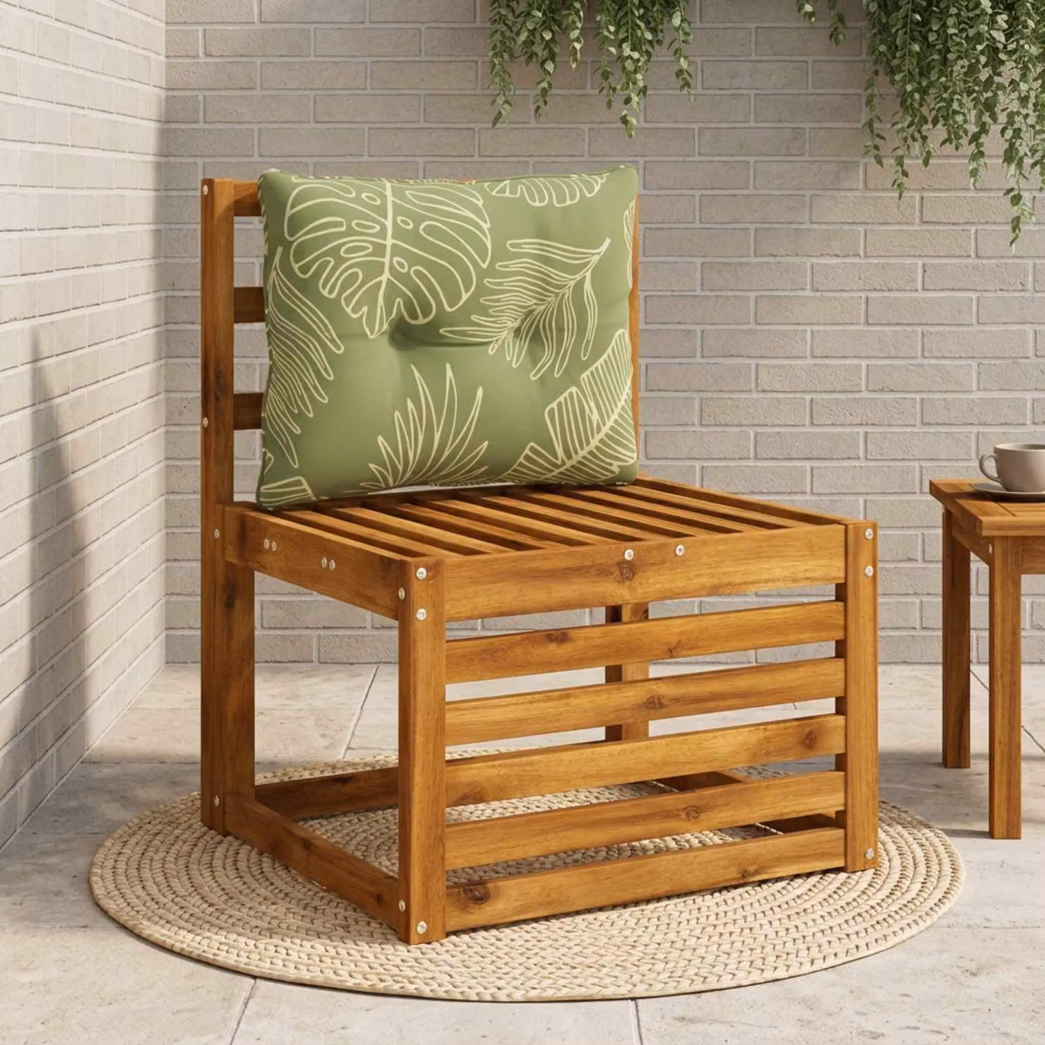vidaXL Cuscino per schienale PUTTEN 100% Poliestere Design a foglia