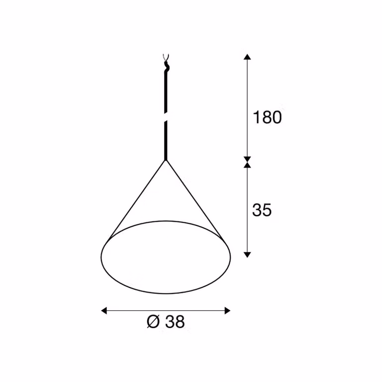 SLV Lampada a sospensione Magico, dimmerabile, Bianco / Opale, Soggiorno / Sala da pranzo, Alluminio, Moderno, Lampada a sospensione