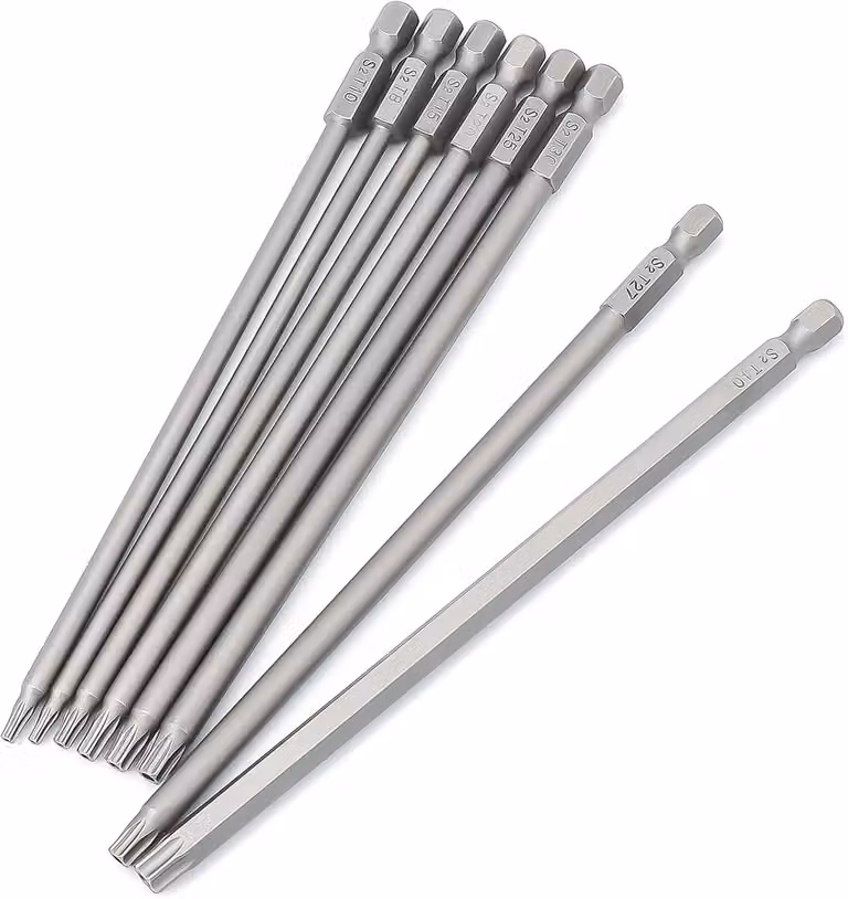 Set di punte per cacciavite Torx, magnetiche, 8 pezzi, 150 mm, per lavori di avvitatura