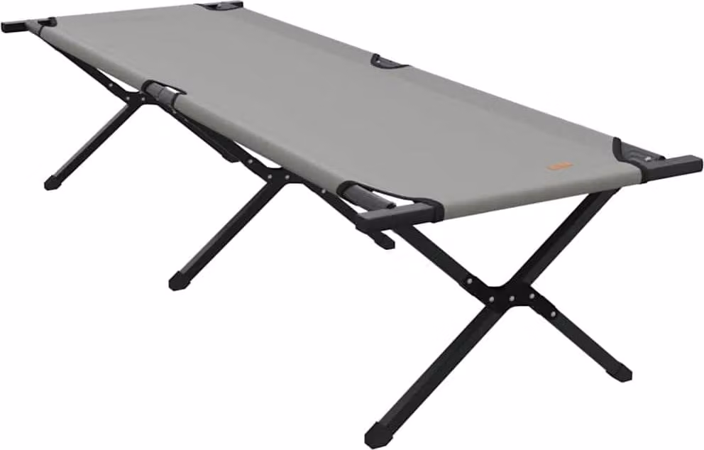 Letto da campeggio pieghevole Grigio 193 x 69 x 45 cm
