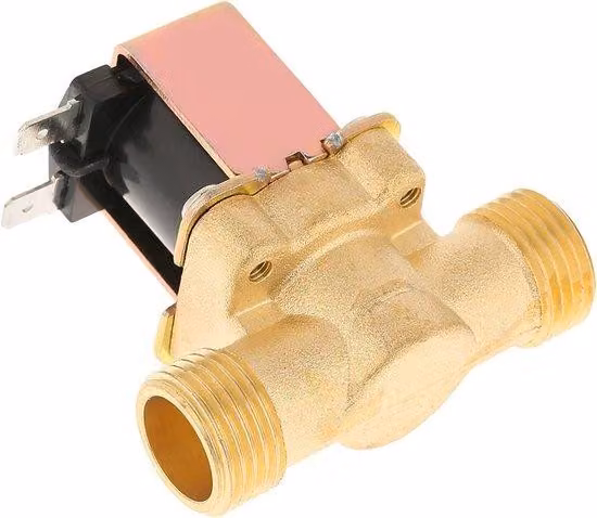 Elettromagnetica in ottone da 1/2 pollice, 12 V CC - Valvola dell'acqua per boiler - Elettromagnetica, normalmente chiusa