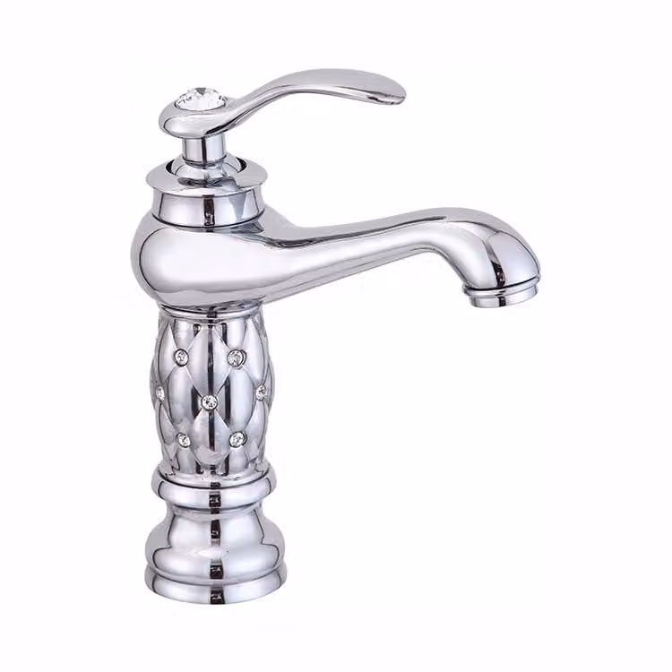 Miscelatore per lavabo URANIA KRAN retro SILVER CHROME glamour LAUFERI