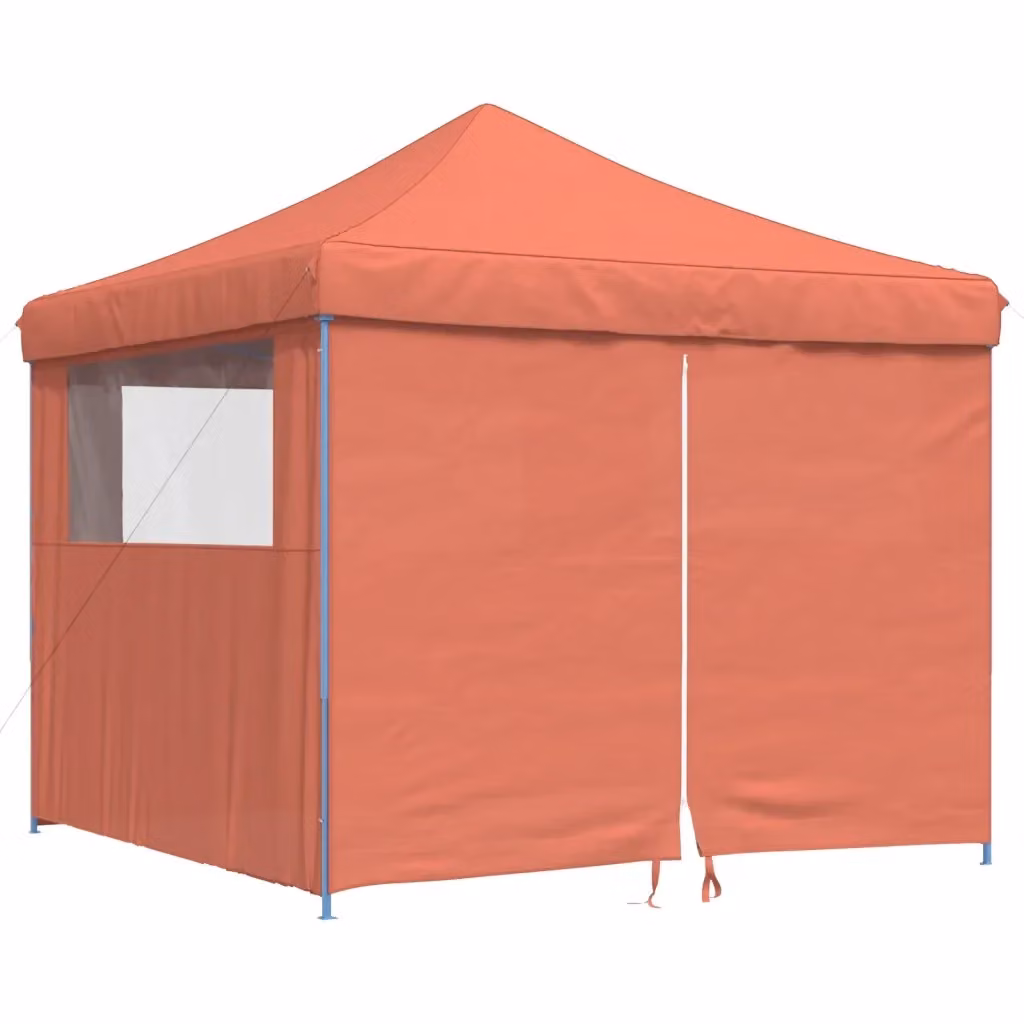 Tendone per feste pieghevole pop-up con 4 pareti vidaXL colore terracotta L: 292 cm, P: 292 cm, H: 315 cm – 2