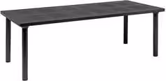 Tavolo da esterno allungabile Nardi LIBECCIO in polipropilene colore Antracite L/P/H: 160-220 x 100 x 74 cm