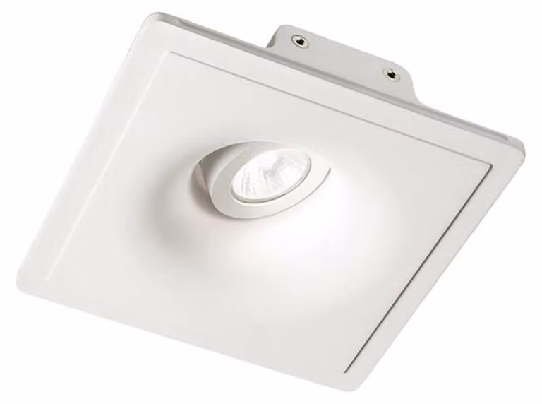 Lampada Da Incasso Moderna Zephyr Gesso Bianco 1 Luce Gu10 D20