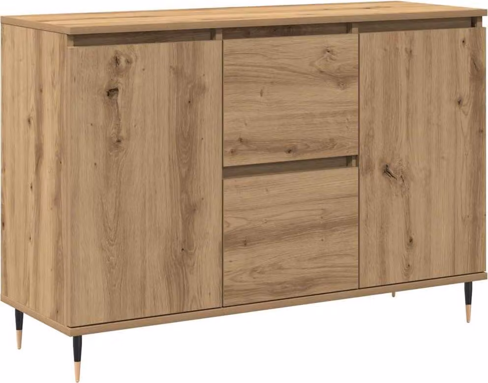 Credenza con cassetto Rovere artigianale 101,5 x 35 x 70 cm