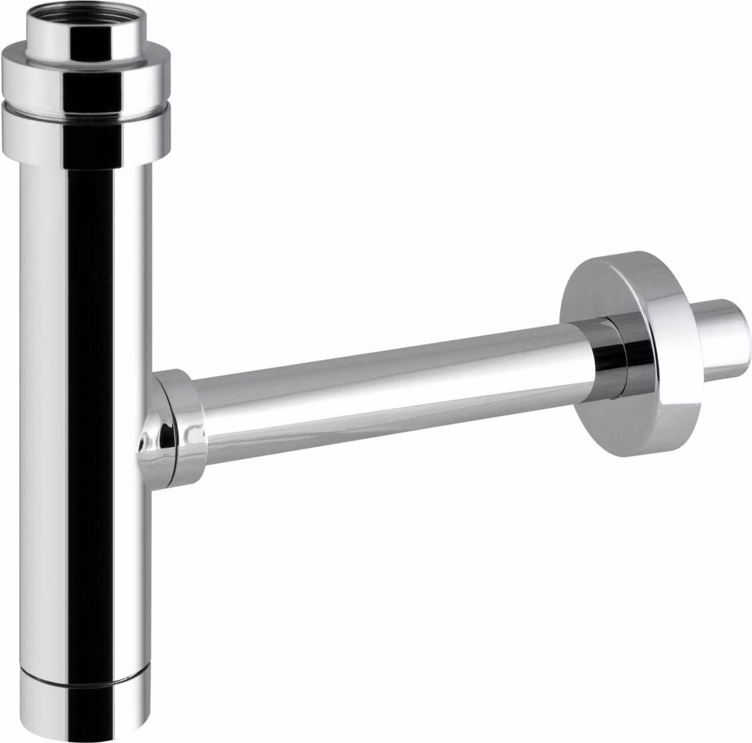 Sifone moderno d'arredo per lavabo modello minimal