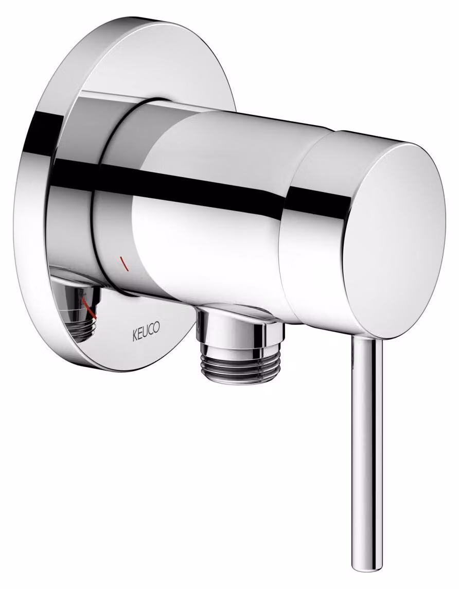 KEUCO IXMO Soft Mitigeur monocommandé pour douche avec raccord de flexible, rosace ronde, 59552010201, 59552010201