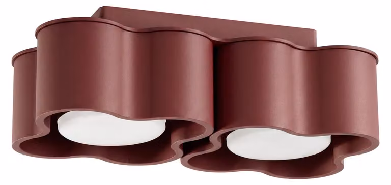 Plafoniera OVIO 2 bordeaux Gx53 2xGx53 10W alluminio 8x12x24,5cm Sollux Lighting