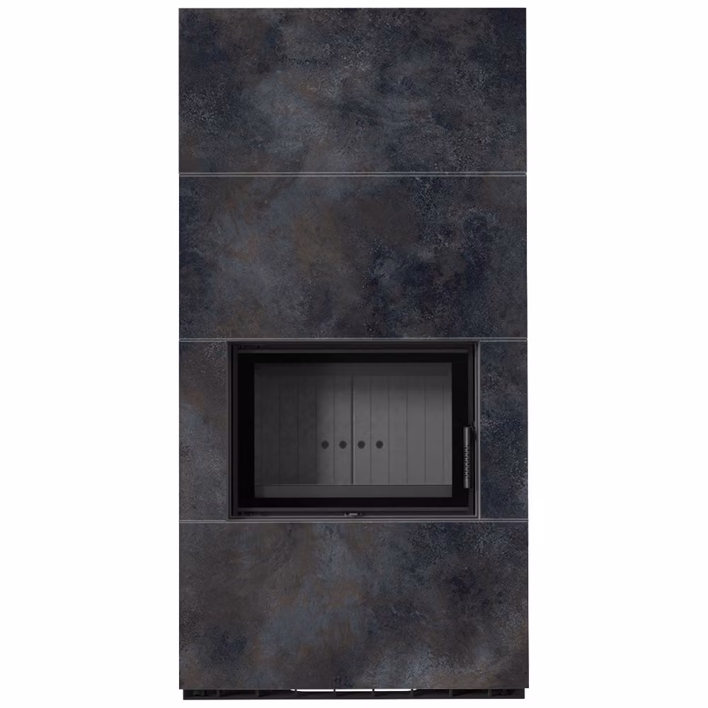 KRATKI FLOKI BOX 8 kW Ø 160 sinterizzazione al quarzo OSSIDO NERO rivestimento nero