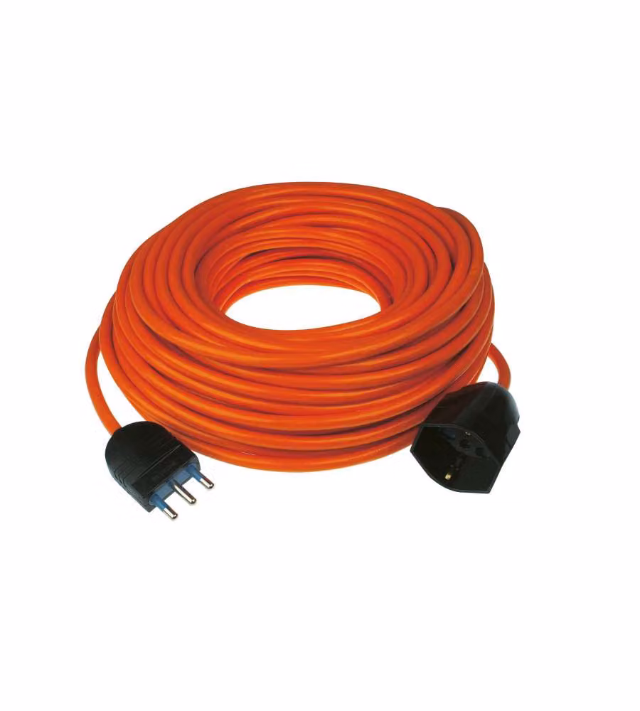 Prolunga elettrica Poly Pool arancione 30 m H05VV-F 3x1,5 mmq 16A 2P+T – 2