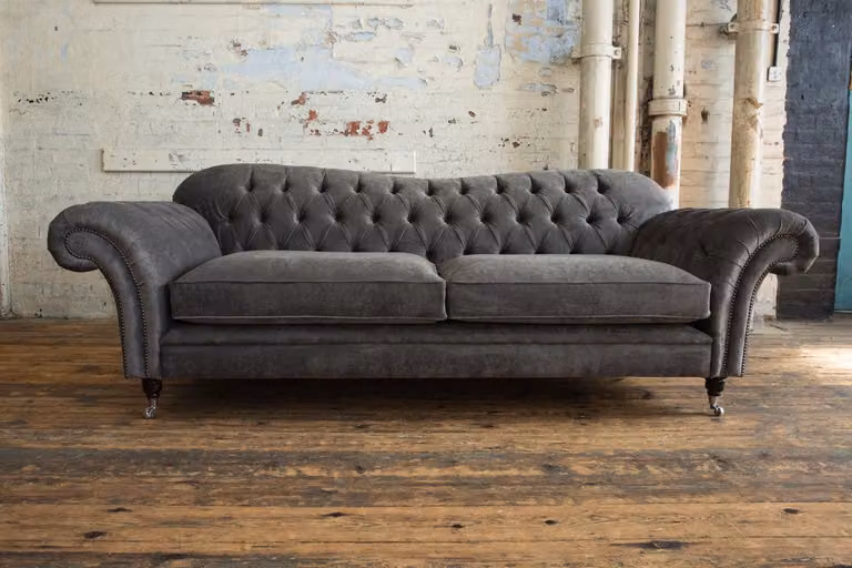 Stoffsofa Couch Sofagarnitur 3 Sitzer Garnitur Design Modernes Sofa Set Samt