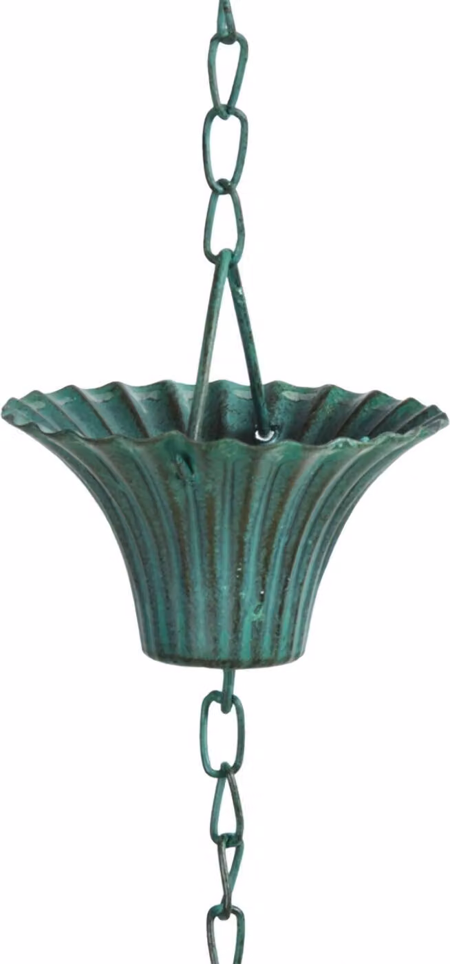 Catena dell'acqua piovana verdognola