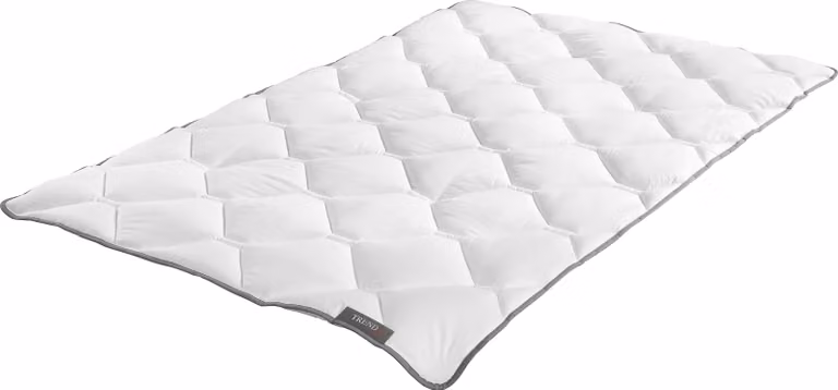 Letto trapuntato Badenia Trendline Micro Mono bianco, 155 x 220 cm
