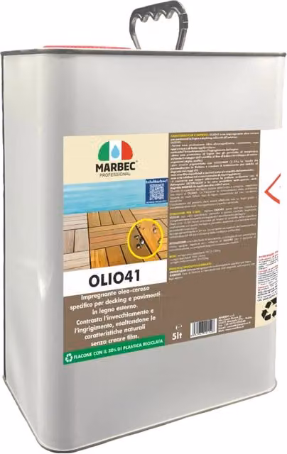 Impregnante per legno esterno Marbec OLIO41 trasparente 5 l