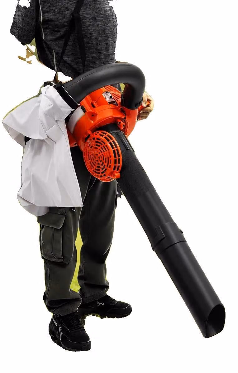 Soffiatore a foglie, portata d'aria di 275 CFM, motore da 25,4 ccm, serbatoio del carburante da 0,9 litri, livello di rumorosità di 90 dB, funzionamento manuale