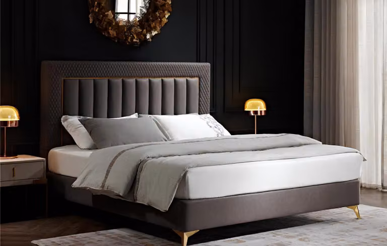 Doppel Hotel Betten Möbel Luxus Schlafzimmer Bett Polster Design Samt Ehebetten