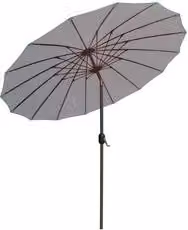 Ombrellone in alluminio Amicasa Grigio L: 270 cm
