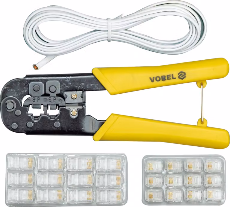 Pinze Vorel per connettori telefonici con accessori 45503