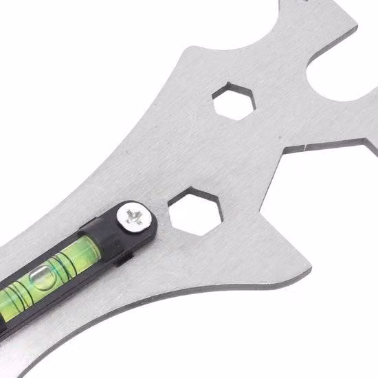 Rubinetto universale con livella - Rubinetto da cucina, doccetta da bagno e miscelatore per doccia in acciaio inossidabile.