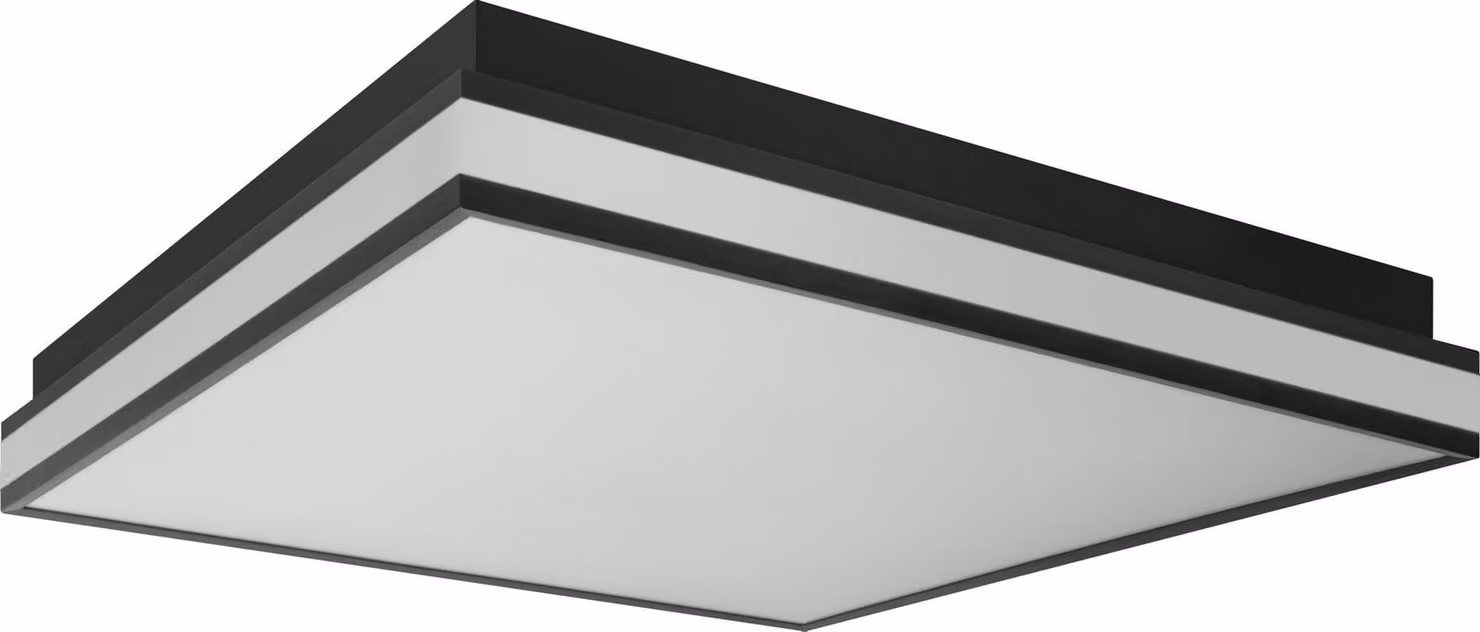 OSRAM SMART+ Matter Magnet Plafoniera LED nera 450x450mm, 42W, 2500lm, TW 3000-6500K, WiFi, Alexa