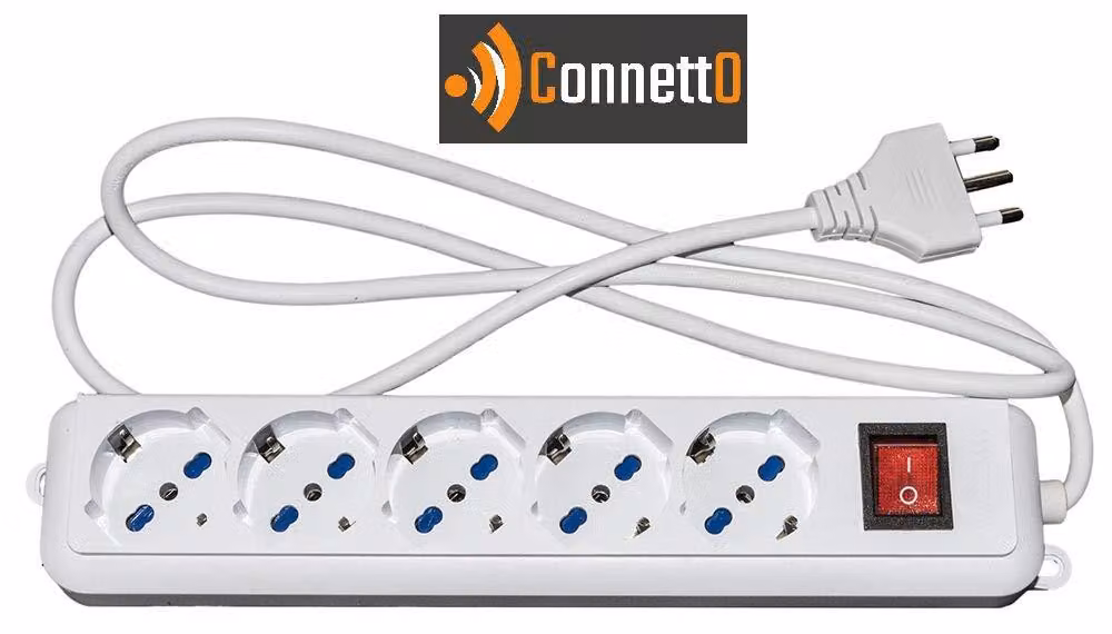 Multipresa UNIVERSAL ITA/SCHUKO, 10/16 A - Presa 16 A con connessione internet