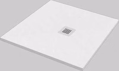Piatto Doccia Quadrato Effetto Pietra Bianco 80 x 80 Made in Italy