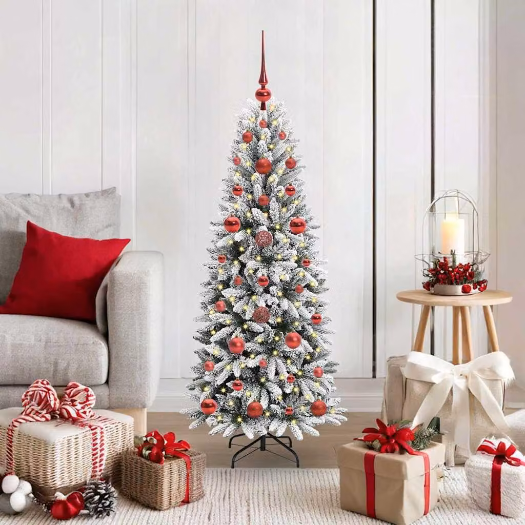 Maison Exclusive - Albero di Natale artificiale, colore bianco, altezza 120 cm