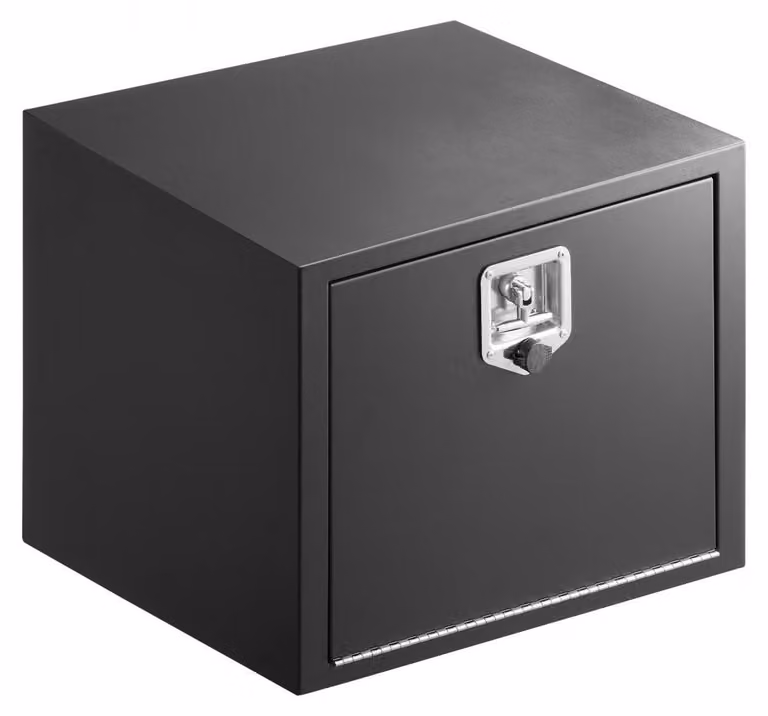 Cassetta portattrezzi di base - 609 x 457 x 457 mm - Acciaio laminato a freddo - Nero - Impermeabile - Contenitore di stoccaggio