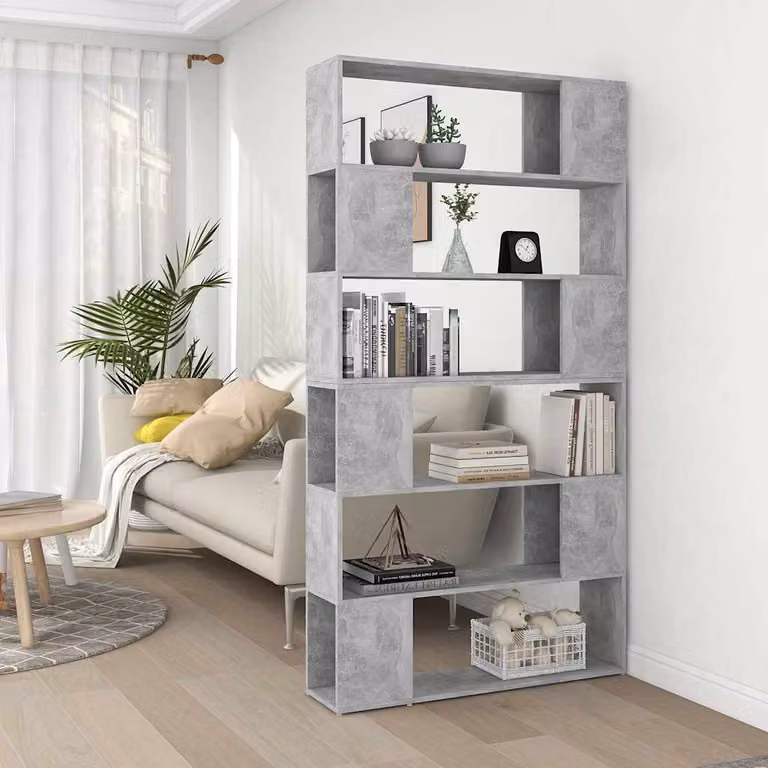 Libreria/Divisorio per Stanza vidaXL Grigio, L: 100 cm, P: 24 cm, H: 188 cm