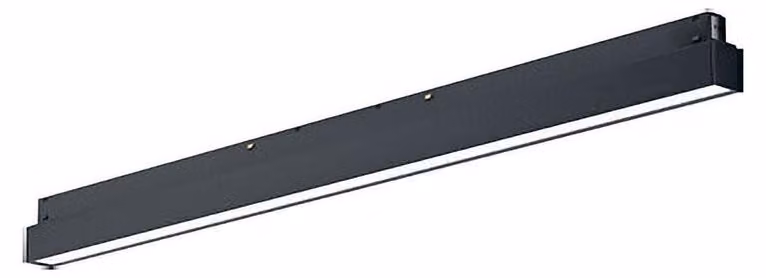 Modulo LED Lineare 24W 2700K 1718lm 48V Dimmerabile per Binario, Alluminio Nero Opaco, Fascio 110° - GEA Luce