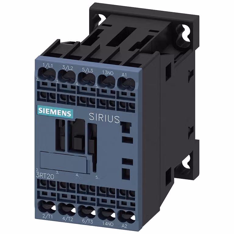 Contattore Siemens, AC-3e, 7 A/3 kW/400 V, a 3 poli, 24 V CA, 50/60 Hz, 1S, collegamento a molla 3RT20152AB011AA0