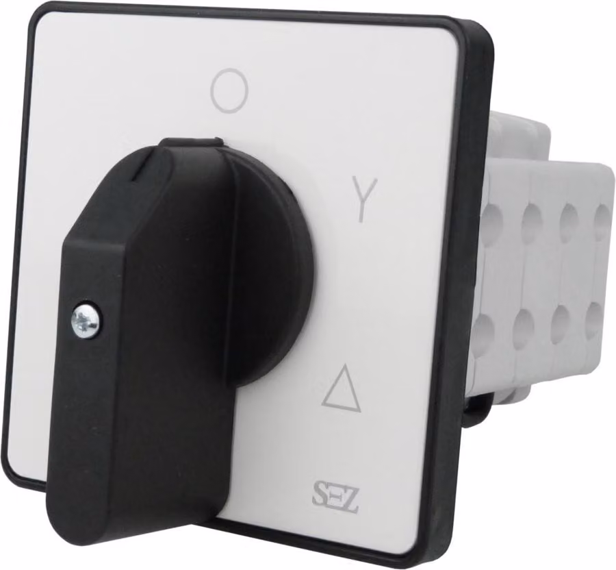 Interruttore a camme SEZ S63 JD 9551 A6 3P 63A 0-Y-Δ motori asincroni con maniglia 0465