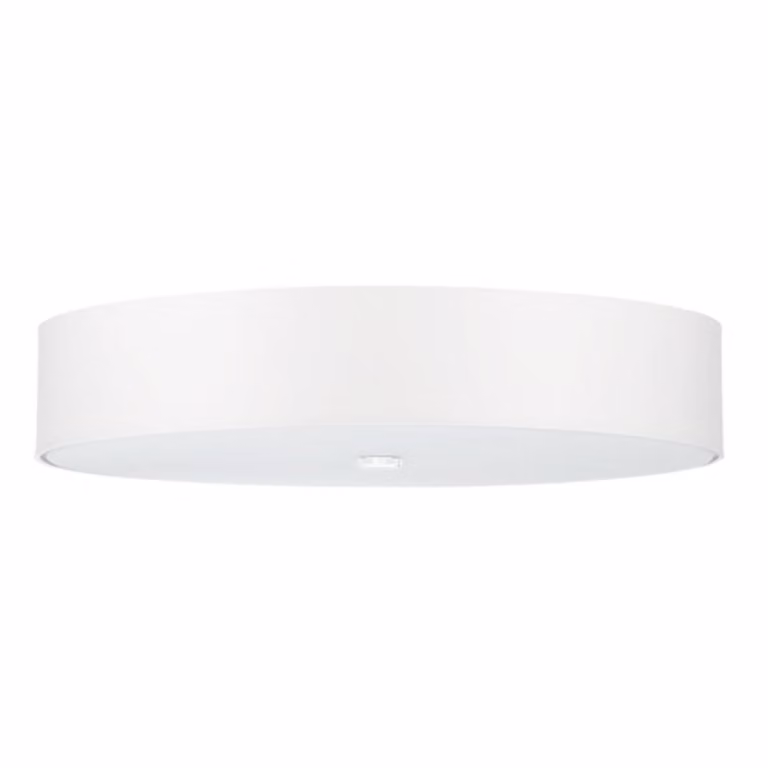 Plafoniera SKALA 70 bianco 6xE27 15W tessuto/vetro/acciaio 20x70x70cm Sollux Lighting