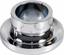 Rosone per foro di troppopieno 15 mm in plastica cromata