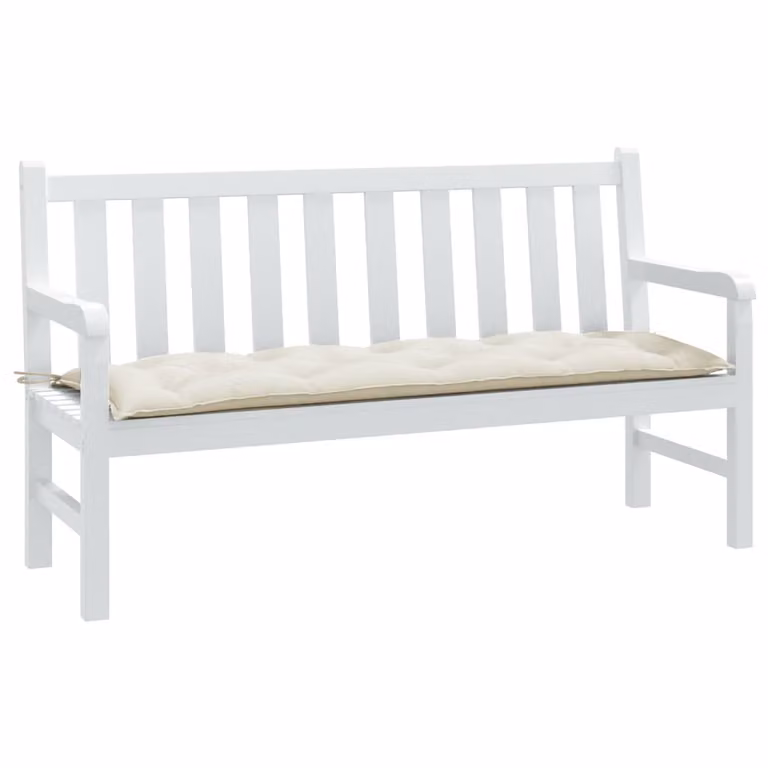 Cuscino per panca da giardino vidaXL beige, L 150 x P 50 x H 7 cm, in tessuto resistente ai raggi UV