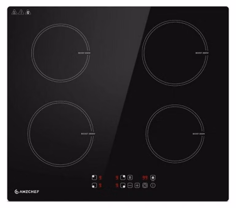 amzchef - CE-T-74IB4xyzf-CSCS - Piano cottura elettrico