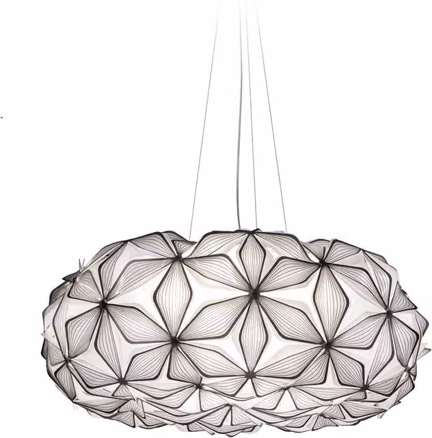 Lampada a sospensione Slamp C'est La Vie bianca con tecnologia LED e altezza regolabile