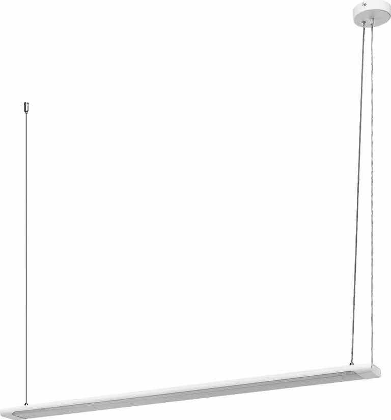 LEDVANCE Office Line Slab, plafoniera piatta per ufficio, 1,2 m, 40 W, 4400 lm, 4000 K, 840 bianco freddo, dimmerabile in 3 fasi, alluminio bianco IP 20