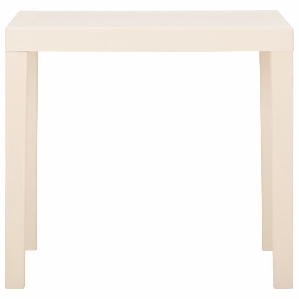 Tavolo da Giardino Bianco 79x65x72 cm in Plastica