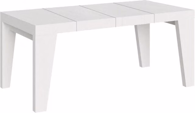 Tavolo allungabile Naxor Premium Bs Com Bianco Frassino L/P: 90 x 90 cm, estensibile fino a 246 cm